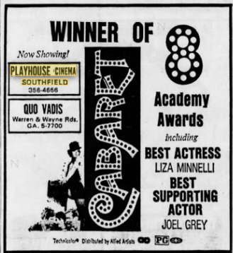 Playhouse Cinema - APRIL 1973 AD